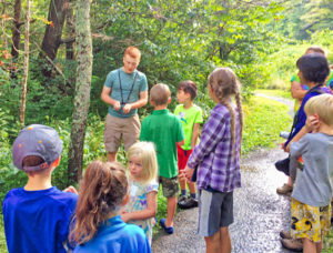 Tennessee Master Naturalist Cade Campbell leads a nature study